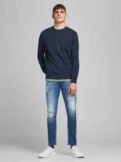 Jack & Jones Pullover & Sweatshirts*JJEBASIC SWEAT CREW NECK NOOS Navy Blazer