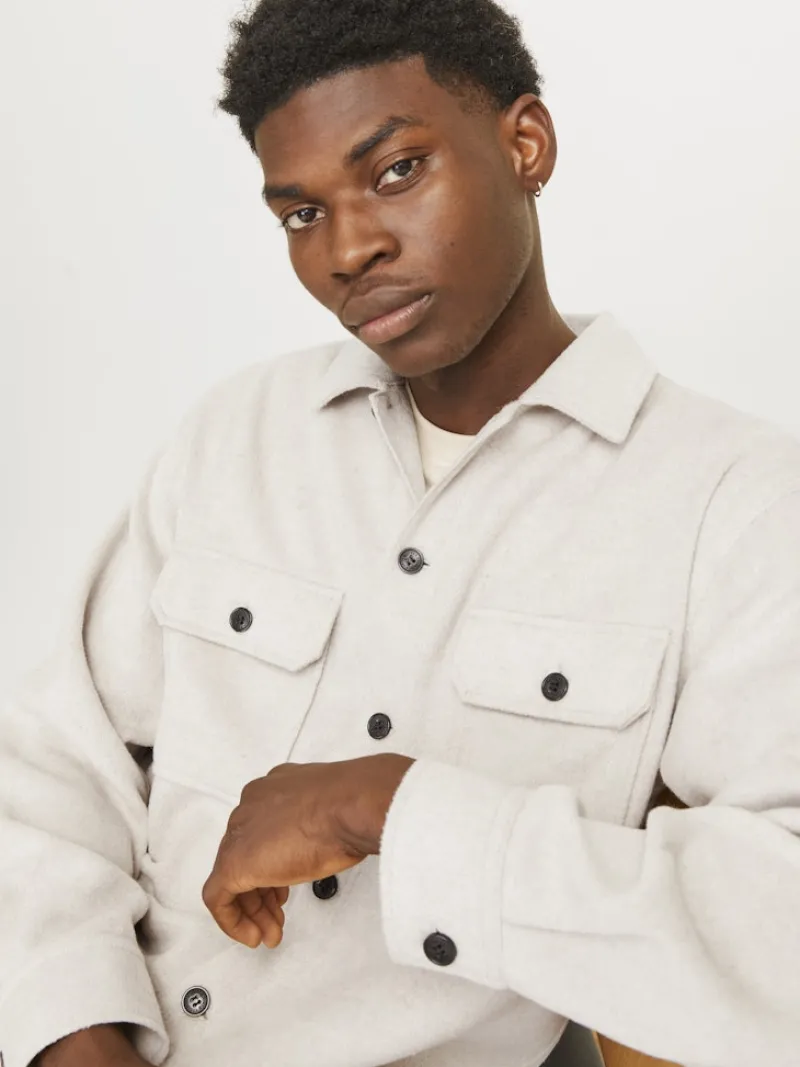 Jack & Jones Hemden*JJEBRADLEY OLLIE OVERSHIRT LS NOOS Peyote