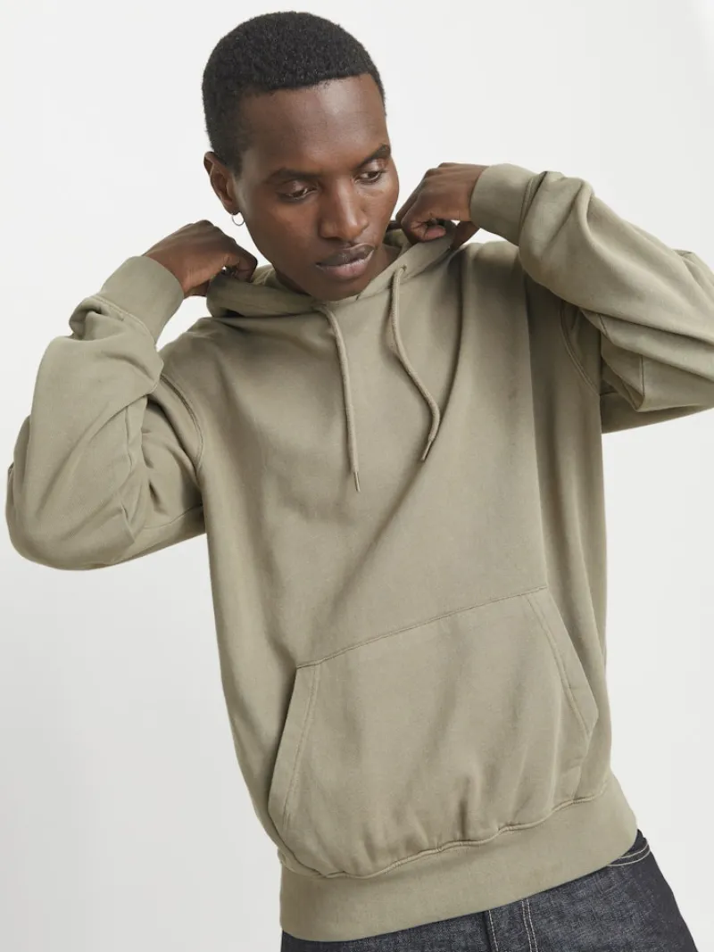 Jack & Jones Pullover & Sweatshirts*JJECHARGE FADED SWEAT HOOD NOOS Silver Sage