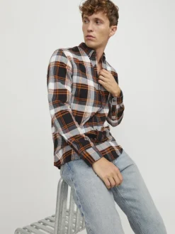 Jack & Jones Hemden*JJECLASSIC AUTUMN CHECK SHIRT LS SN hawaiian sunset