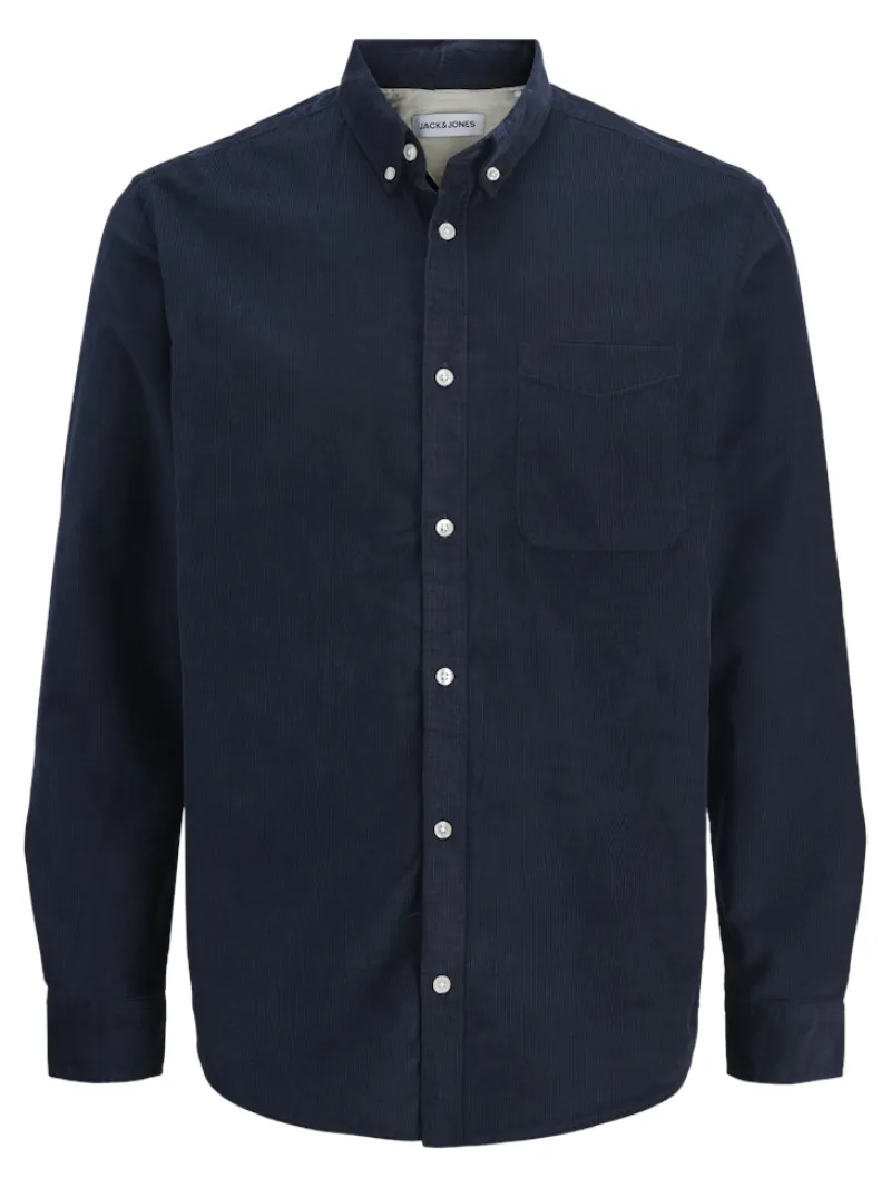 Jack & Jones Hemden*JJECLASSIC CORD SHIRT L/S SN Sky Captain
