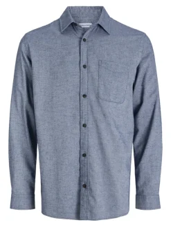 Jack & Jones Hemden*JJECLASSIC MELANGE SHIRT L/S NOOS faded denim