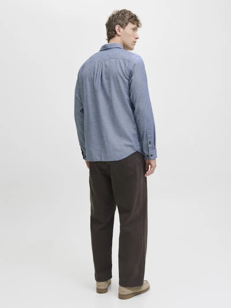 Jack & Jones Hemden*JJECLASSIC MELANGE SHIRT L/S NOOS faded denim