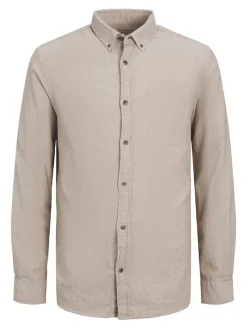 Jack & Jones Hemden|Big Boys*JJECLASSIC MELANGE SHIRT LS NOOS oatmeal