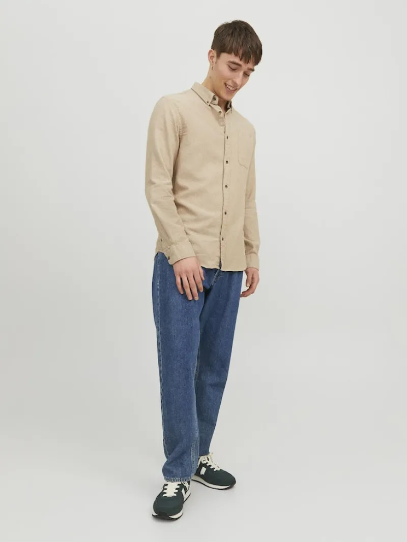 Jack & Jones Hemden|Big Boys*JJECLASSIC MELANGE SHIRT LS NOOS oatmeal