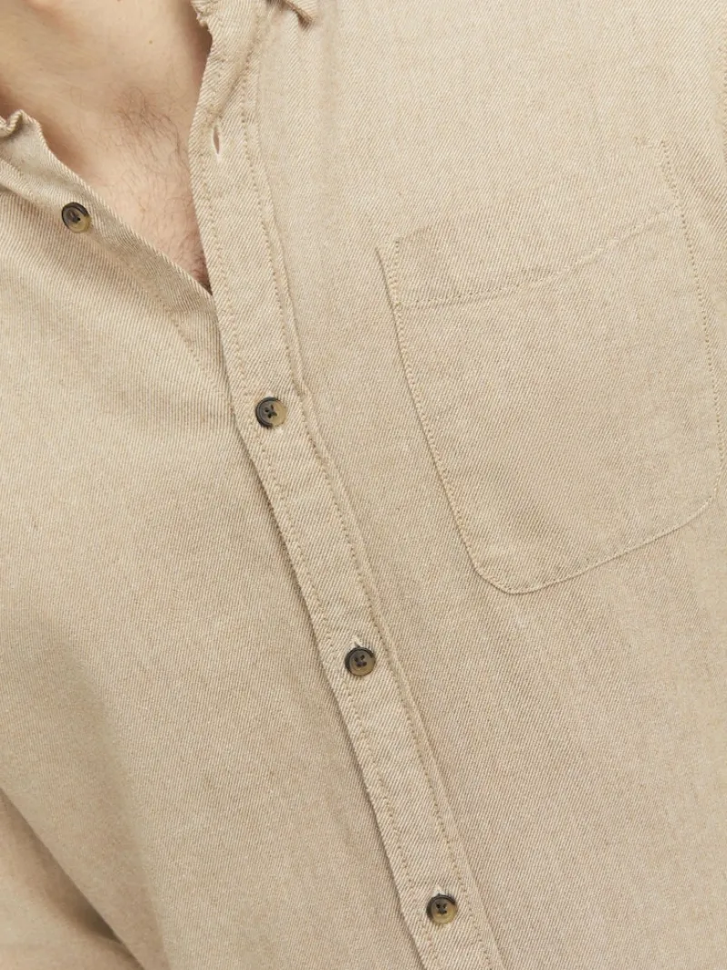 Jack & Jones Hemden|Big Boys*JJECLASSIC MELANGE SHIRT LS NOOS oatmeal