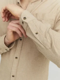 Jack & Jones Hemden|Big Boys*JJECLASSIC MELANGE SHIRT LS NOOS oatmeal