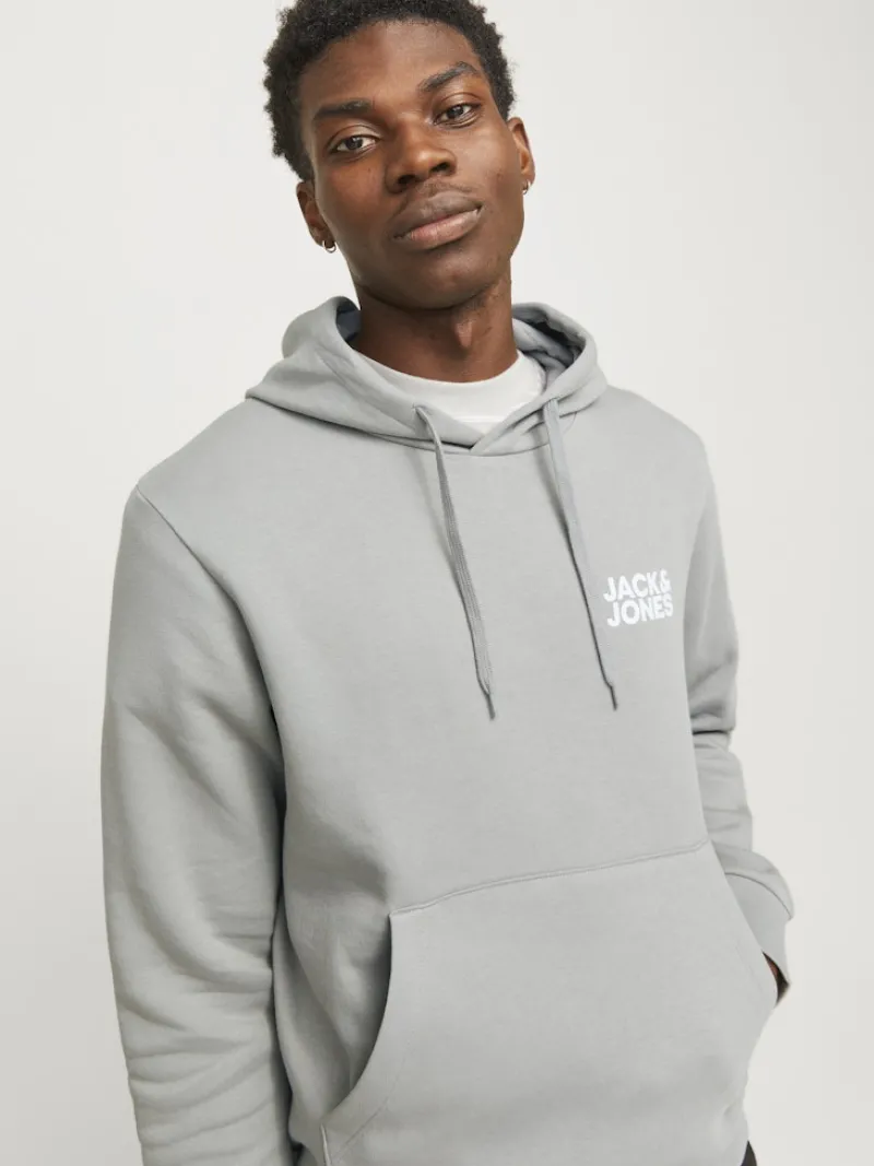 Jack & Jones Pullover & Sweatshirts*JJECORP LOGO SWEAT HOOD NOOS ultimate grey
