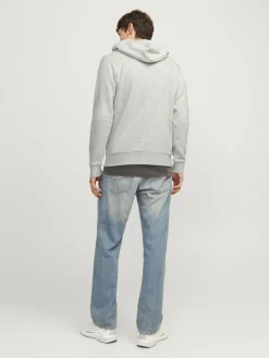 Jack & Jones Pullover & Sweatshirts*JJECORP LOGO SWEAT HOOD PLAY NOOS White Melange