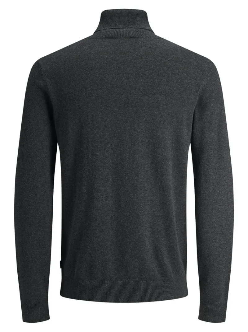Jack & Jones Pullover & Sweatshirts*JJEEMIL KNIT ROLL NECK NOOS Dark Grey Melange