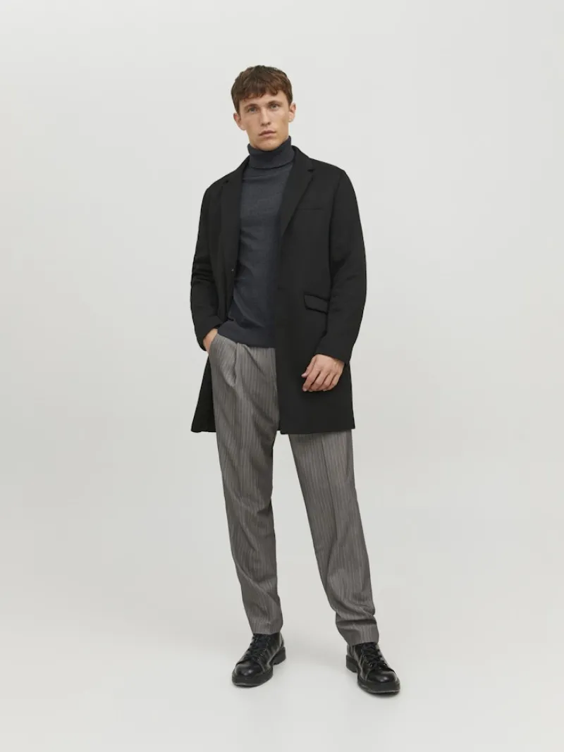 Jack & Jones Pullover & Sweatshirts*JJEEMIL KNIT ROLL NECK NOOS Dark Grey Melange