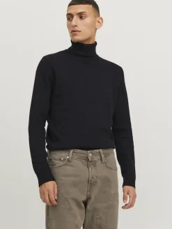 Jack & Jones Pullover & Sweatshirts*JJEEMIL KNIT ROLL NECK NOOS Black