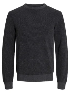 Jack & Jones Pullover & Sweatshirts*JJEGLOBE KNIT CREW NECK NOOS Dark Grey Melange