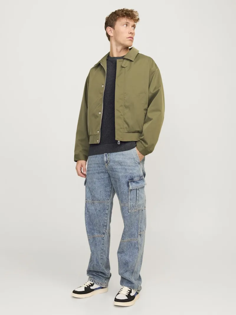 Jack & Jones Pullover & Sweatshirts*JJEGLOBE KNIT CREW NECK NOOS Dark Grey Melange