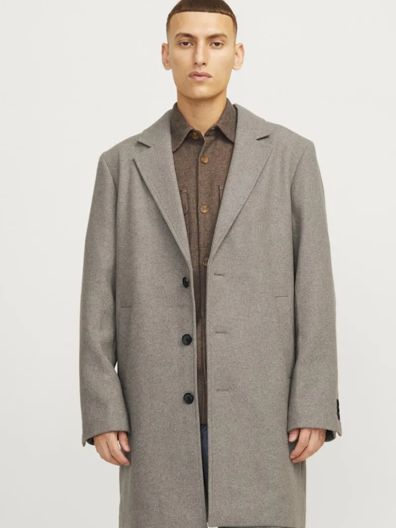 Jack & Jones Jacken*JJEHARRISON WOOL BLEND COAT SN greige