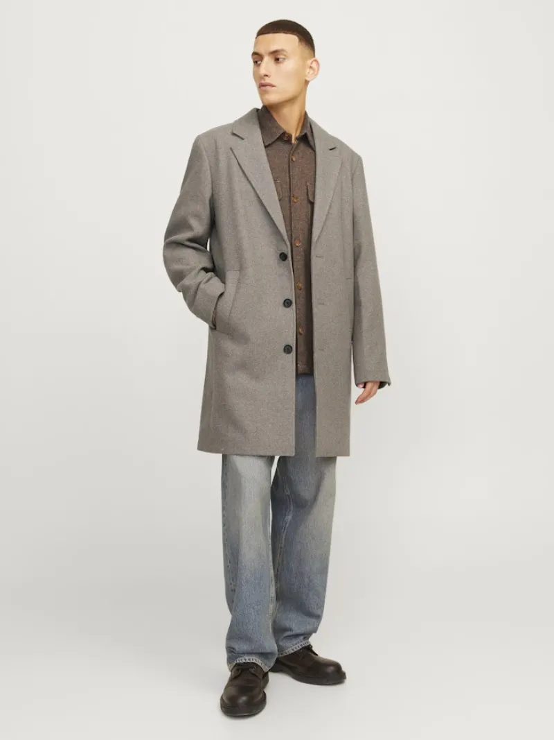 Jack & Jones Jacken*JJEHARRISON WOOL BLEND COAT SN greige