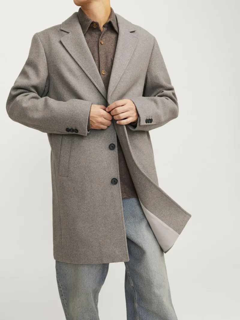 Jack & Jones Jacken*JJEHARRISON WOOL BLEND COAT SN greige