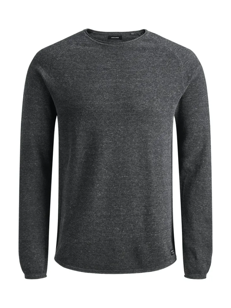 Jack & Jones Pullover & Sweatshirts|Big Boys*JJEHILL KNIT CREW NECK NOOS Dark Grey Melange