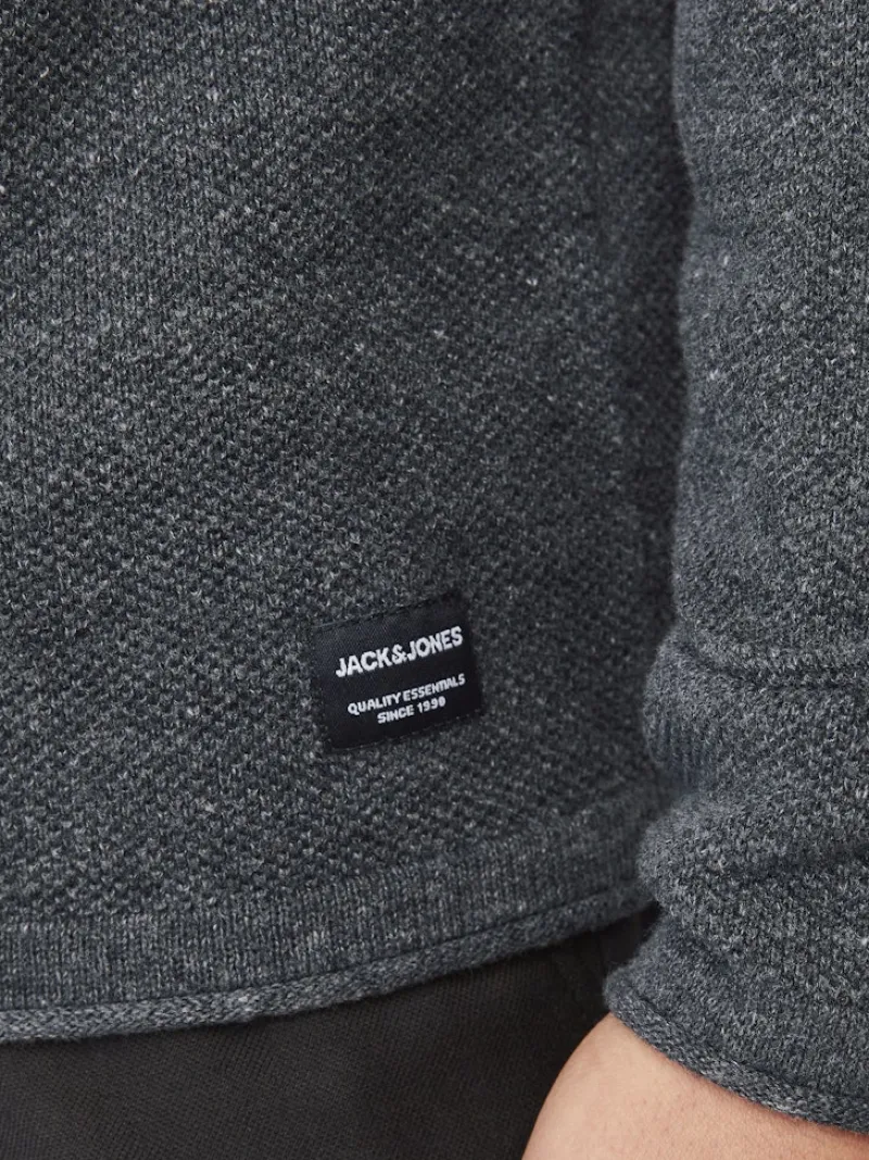 Jack & Jones Pullover & Sweatshirts|Big Boys*JJEHILL KNIT CREW NECK NOOS Dark Grey Melange
