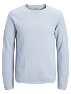 Jack & Jones Pullover & Sweatshirts|Big Boys*JJEHILL KNIT CREW NECK NOOS celestial blue