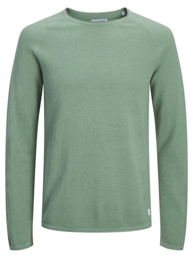 Jack & Jones Pullover & Sweatshirts|Big Boys*JJEHILL KNIT CREW NECK NOOS Granite Green
