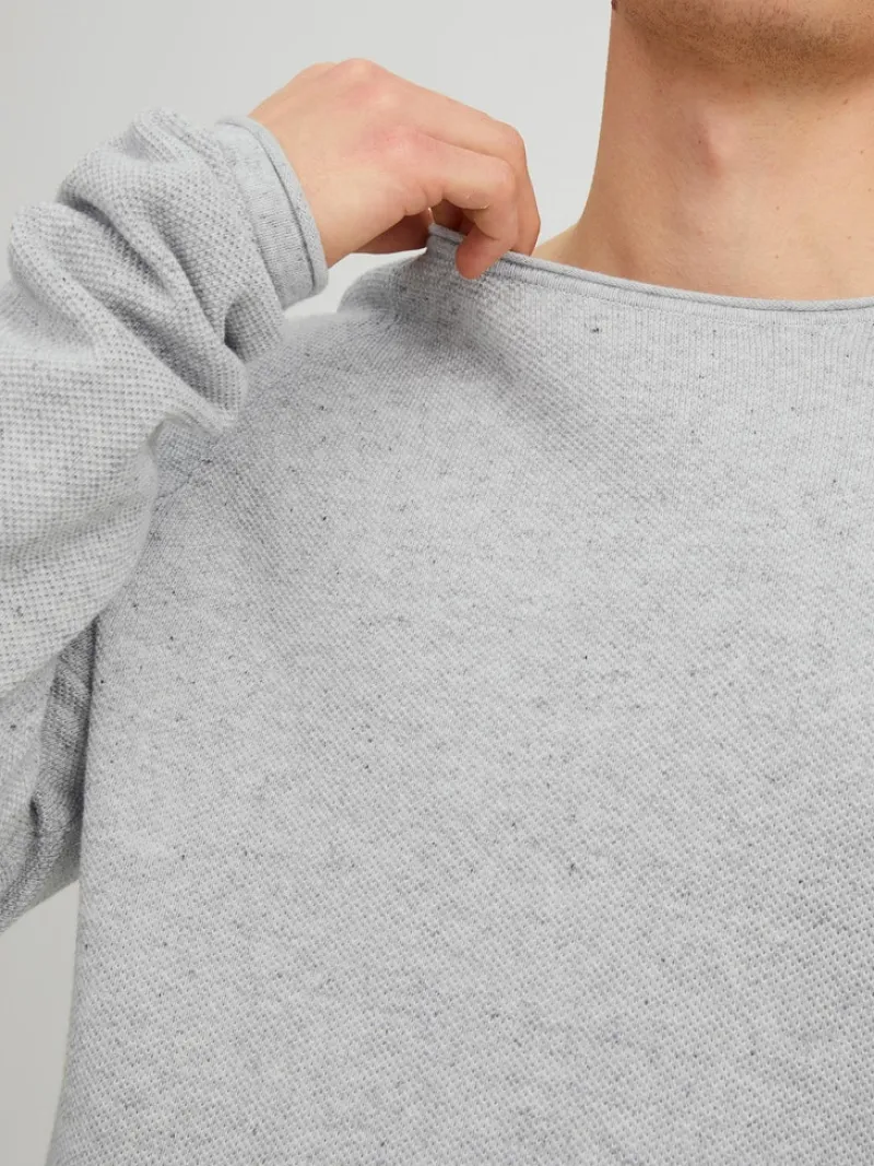 Jack & Jones Pullover & Sweatshirts|Big Boys*JJEHILL KNIT CREW NECK NOOS hellgrau1