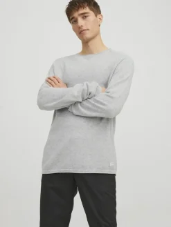 Jack & Jones Pullover & Sweatshirts|Big Boys*JJEHILL KNIT CREW NECK NOOS hellgrau1