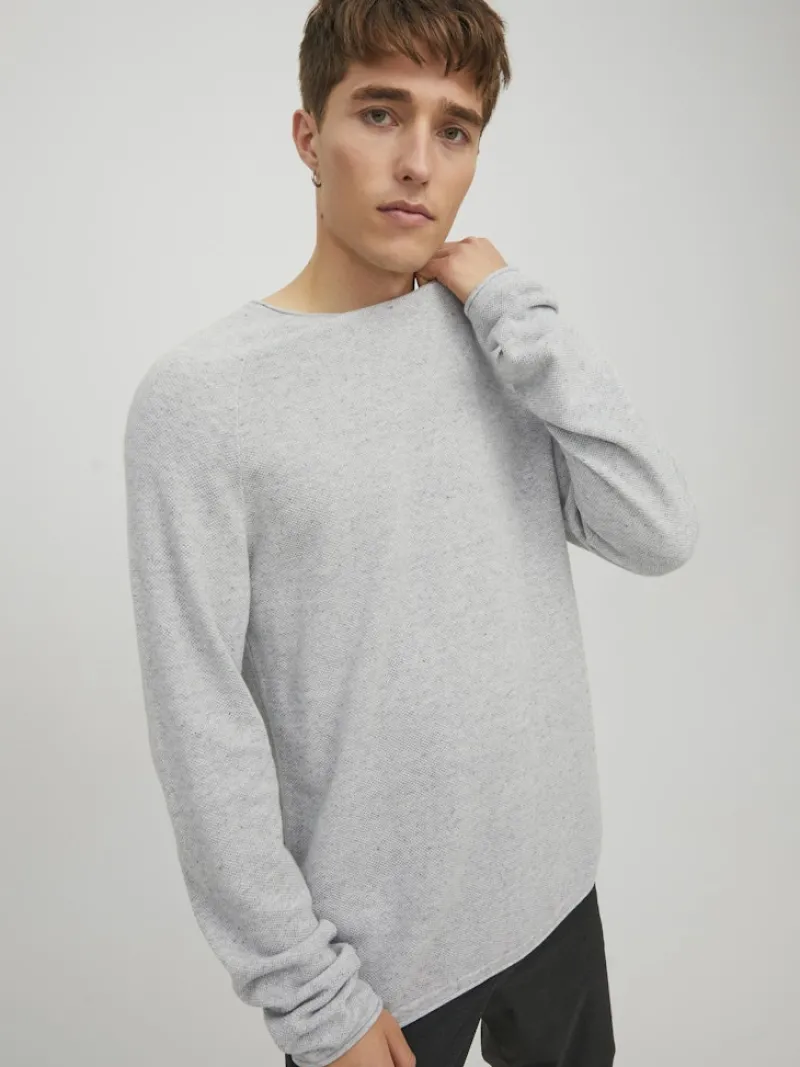 Jack & Jones Pullover & Sweatshirts|Big Boys*JJEHILL KNIT CREW NECK NOOS hellgrau1