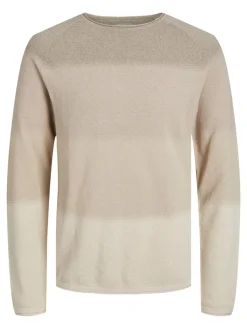 Jack & Jones Pullover & Sweatshirts|Big Boys*JJEHILL KNIT CREW NECK NOOS oatmeal