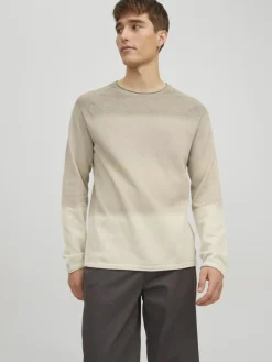 Jack & Jones Pullover & Sweatshirts|Big Boys*JJEHILL KNIT CREW NECK NOOS oatmeal