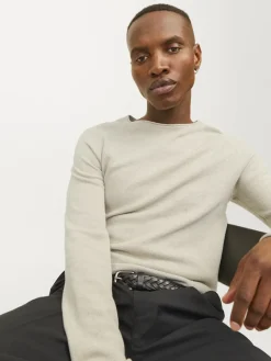 Jack & Jones Pullover & Sweatshirts|Big Boys*JJEHILL KNIT CREW NECK NOOS hellgrau2