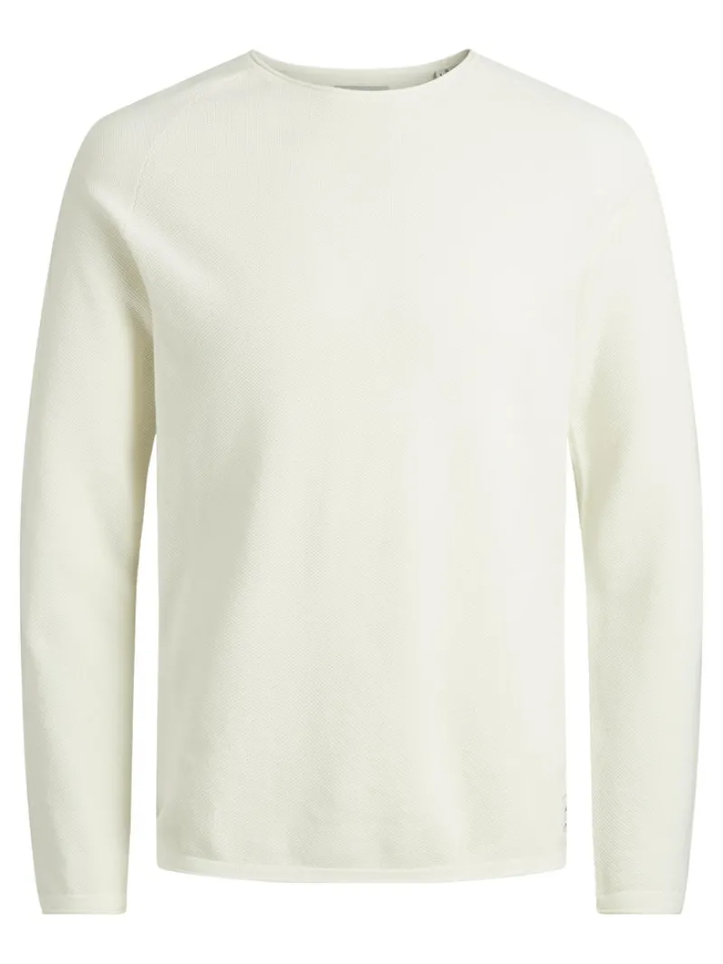 Jack & Jones Pullover & Sweatshirts|Big Boys*JJEHILL KNIT CREW NECK NOOS Cloud Dancer