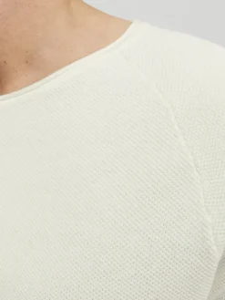 Jack & Jones Pullover & Sweatshirts|Big Boys*JJEHILL KNIT CREW NECK NOOS Cloud Dancer