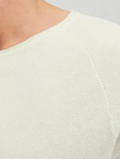 Jack & Jones Pullover & Sweatshirts|Big Boys*JJEHILL KNIT CREW NECK NOOS Cloud Dancer