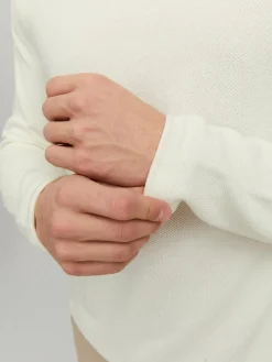 Jack & Jones Pullover & Sweatshirts|Big Boys*JJEHILL KNIT CREW NECK NOOS Cloud Dancer