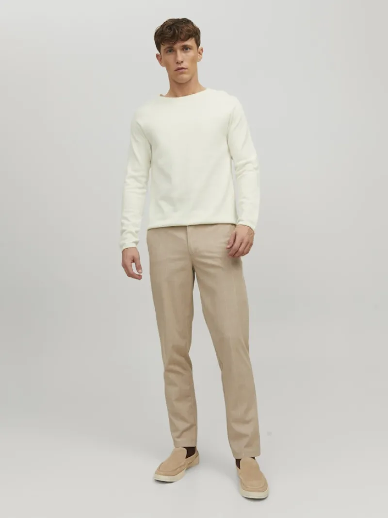 Jack & Jones Pullover & Sweatshirts|Big Boys*JJEHILL KNIT CREW NECK NOOS Cloud Dancer