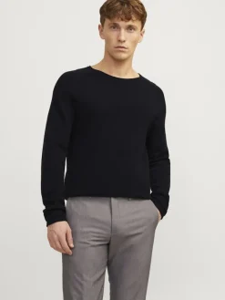 Jack & Jones Pullover & Sweatshirts|Big Boys*JJEHILL KNIT CREW NECK NOOS Black