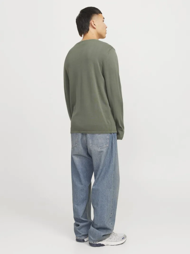 Jack & Jones Pullover & Sweatshirts*JJELEO KNIT CREW NECK NOOS agave green