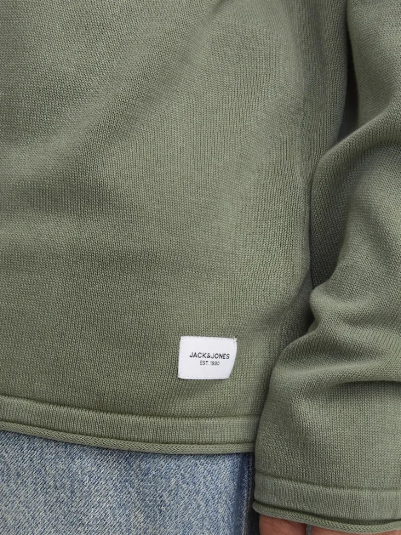 Jack & Jones Pullover & Sweatshirts*JJELEO KNIT CREW NECK NOOS agave green