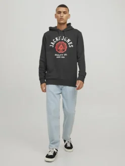 Jack & Jones Pullover & Sweatshirts*JJELOGO SWEAT HOOD 2 COL 22/23 NOOS Black