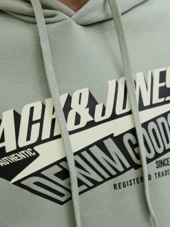 Jack & Jones Pullover & Sweatshirts*JJELOGO SWEAT HOOD 2 COL 25/26 NOOS iceberg green