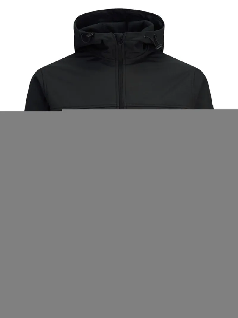 Jack & Jones Jacken*JJEMARVIN HOOD SOFTSHELL NOOS Black