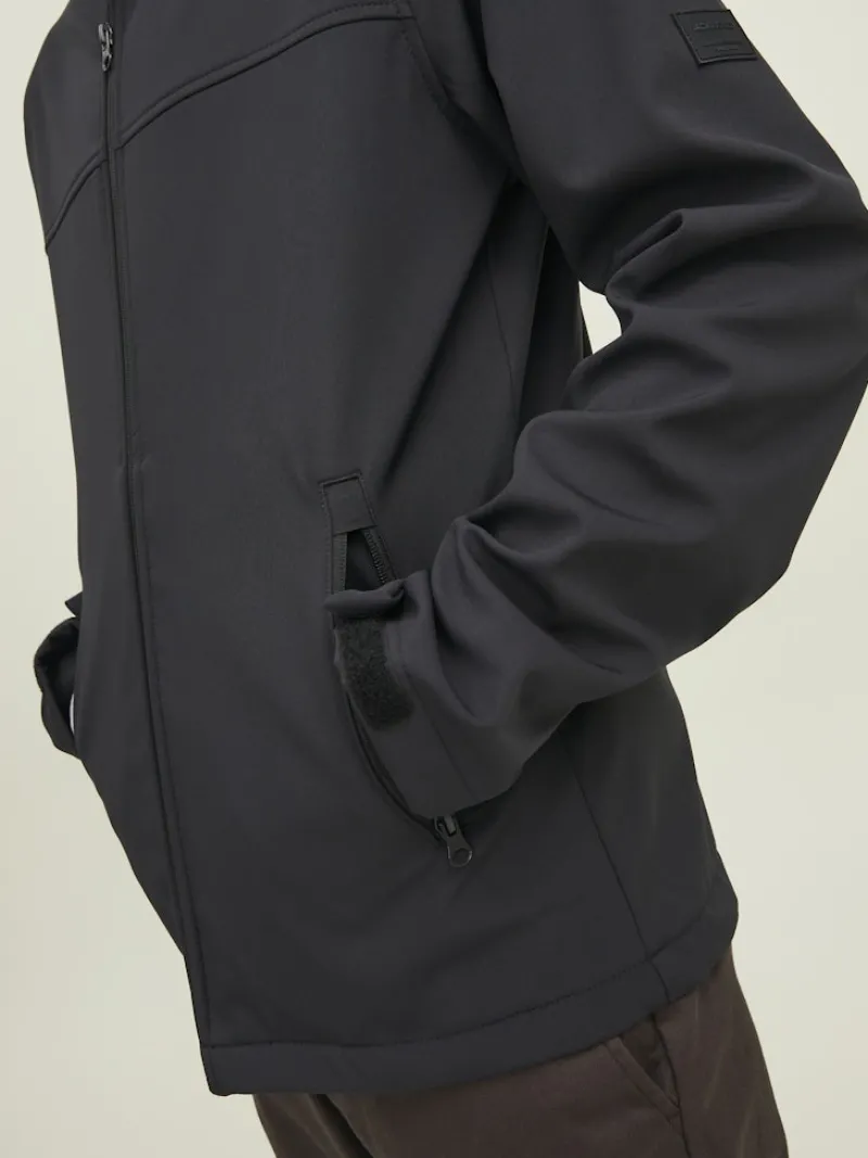 Jack & Jones Jacken*JJEMARVIN HOOD SOFTSHELL NOOS Black