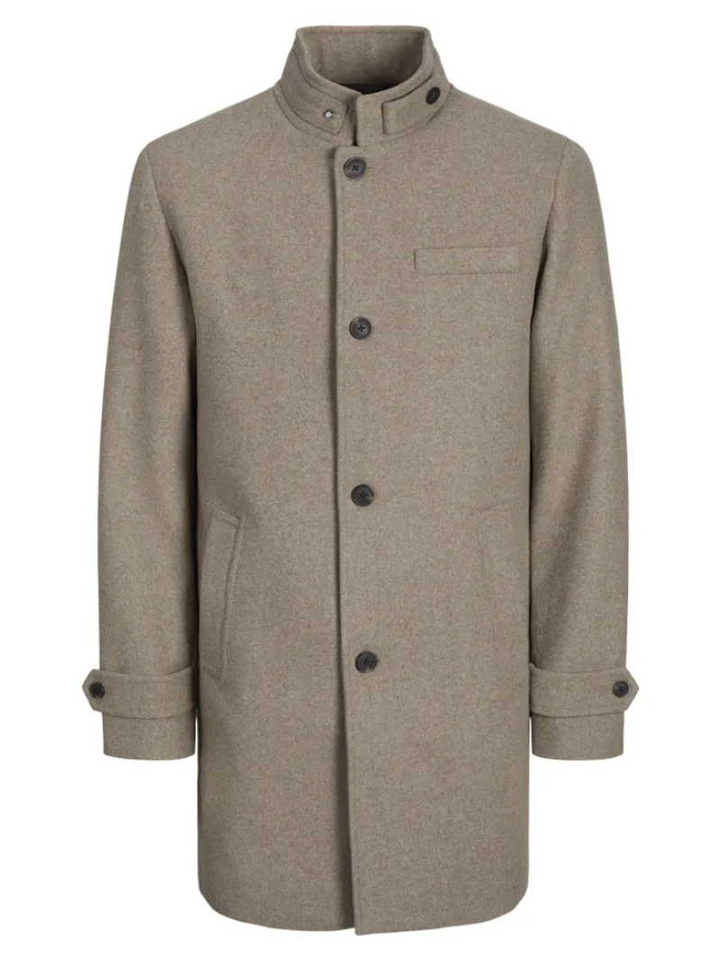 Jack & Jones Jacken*JJEMELTON WOOL BLEND COAT SN greige