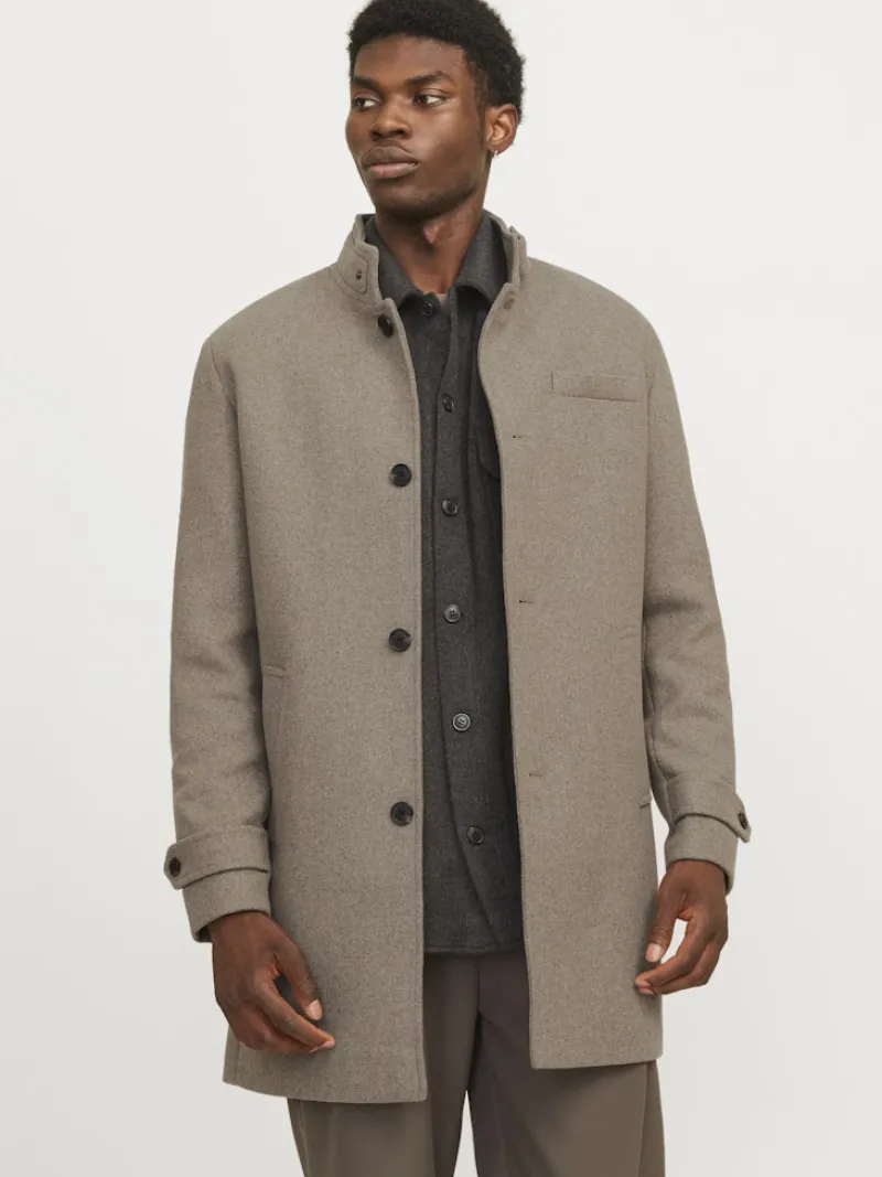 Jack & Jones Jacken*JJEMELTON WOOL BLEND COAT SN greige