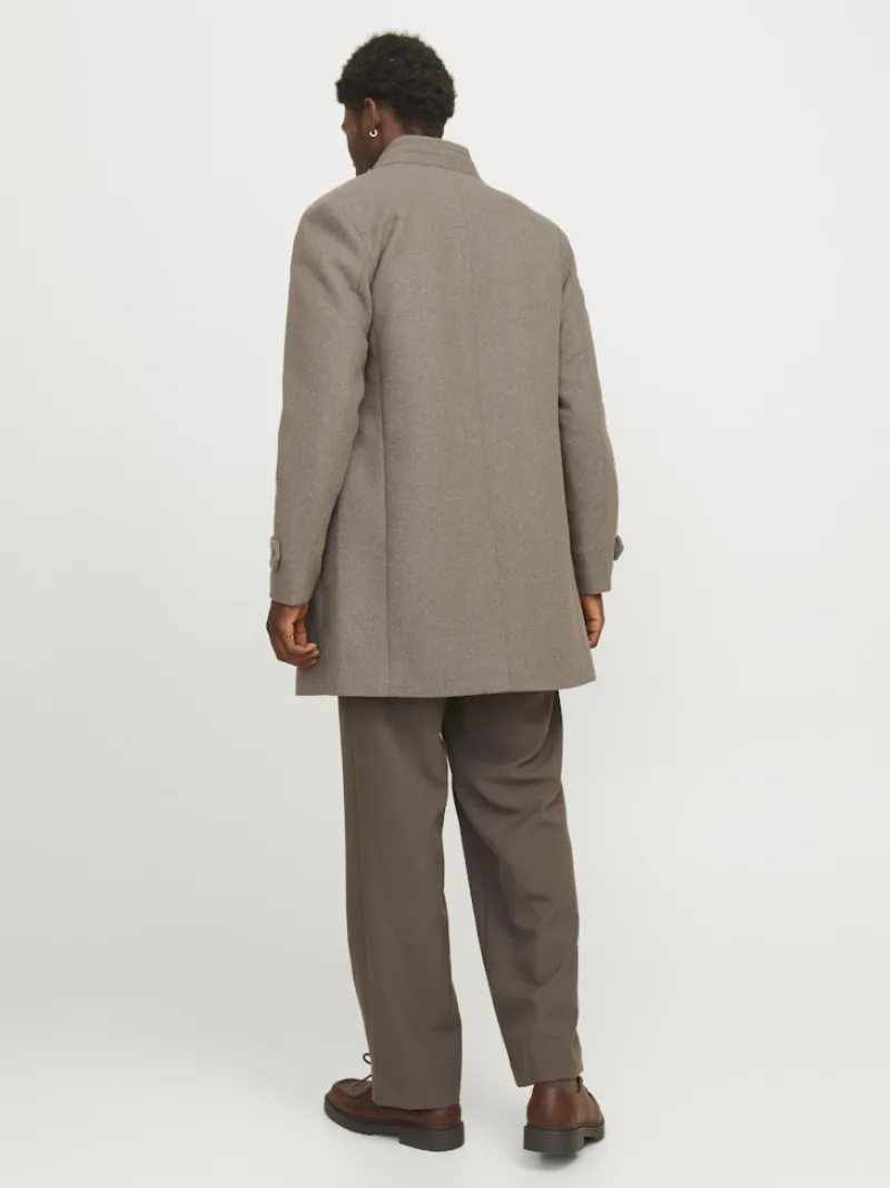 Jack & Jones Jacken*JJEMELTON WOOL BLEND COAT SN greige