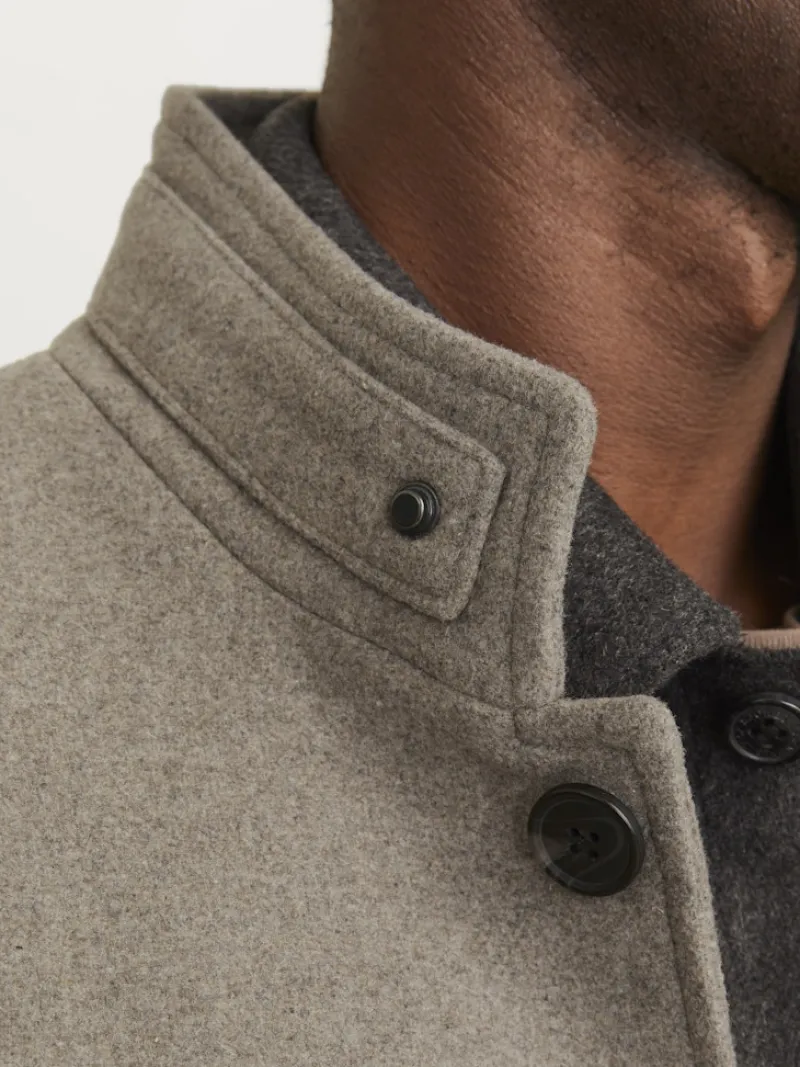 Jack & Jones Jacken*JJEMELTON WOOL BLEND COAT SN greige
