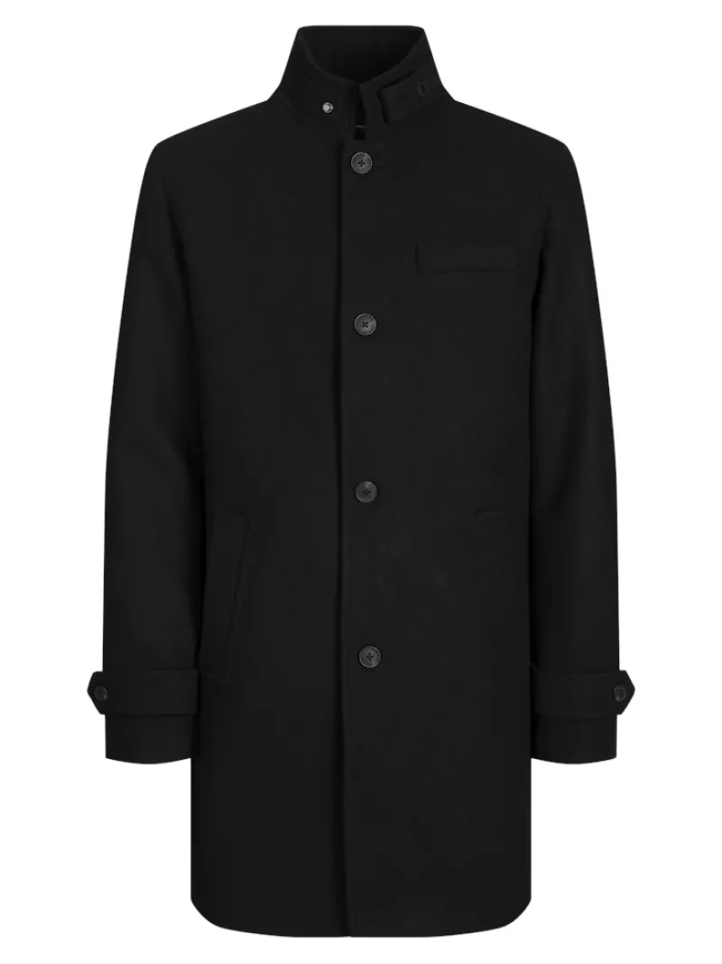 Jack & Jones Jacken*JJEMELTON WOOL BLEND COAT SN Black