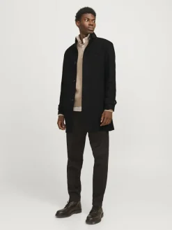 Jack & Jones Jacken*JJEMELTON WOOL BLEND COAT SN Black