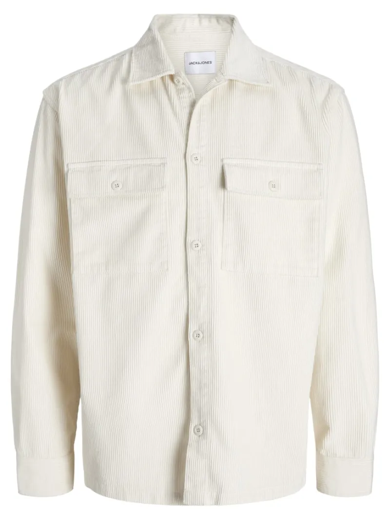 Jack & Jones Hemden*JJEPERFECT CORDUROY OVERSHIRT LS SN antique white